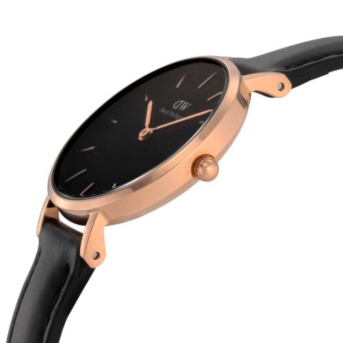 Daniel Wellington Classic Petite Black Sheffield Watch DW00100224 Women's Black