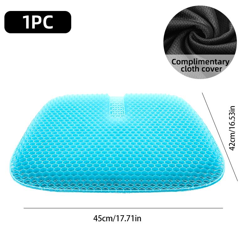 Gel Seat Cushion Summer Breathable Honeycomb Design For Pressure Relief Back Tailbone Pain - Home Office Wheelchair Chair Cars