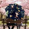 1PC Monkey Banana Umbrella-8-Rib Reinforced, Automatic Open, Lightweight & Durable, Cute Fashion Accessory for Outdoor-T359
