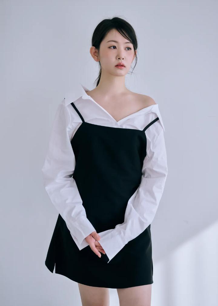 Bisou Ali Two-Way Simple Dress Black