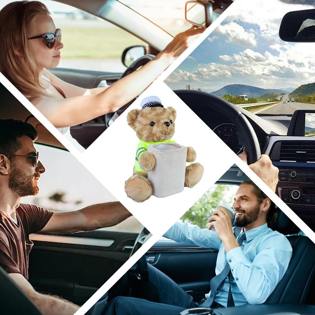 Cartoon Cute Car Tissue Box Creative Car Armrest Box Garbage Can 2 In 1 Tissue Bag Multi-functional Storage Bag For Home Office