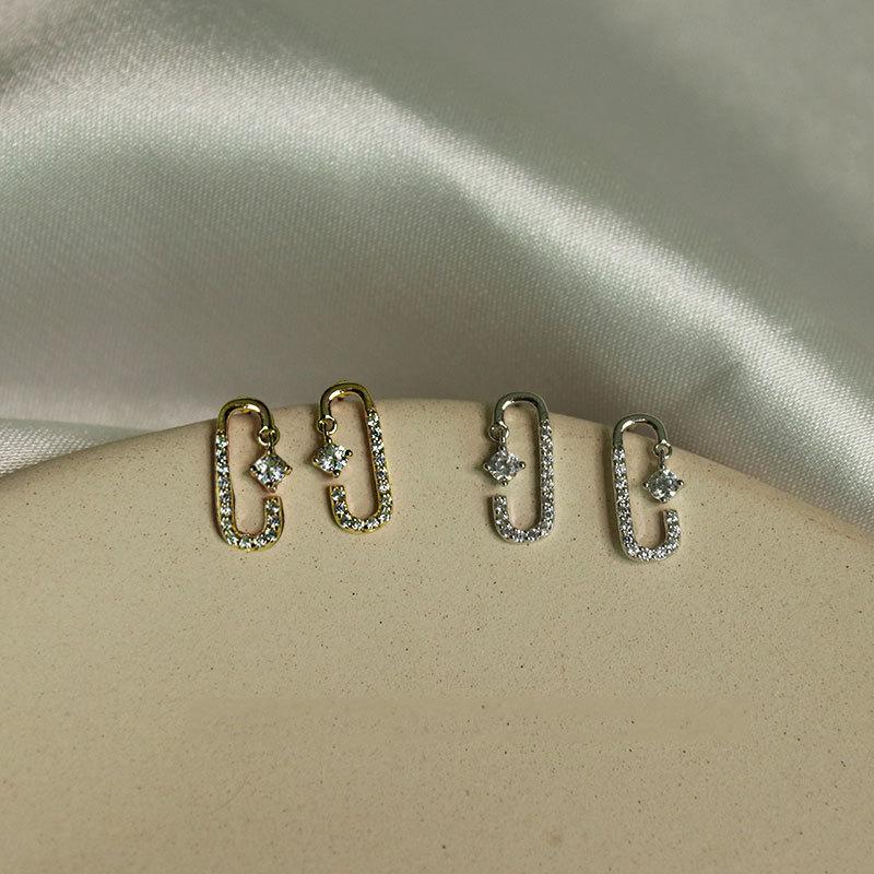 Pin Earrings, Small, Exquisite and Simple Student Earrings, Cold Style