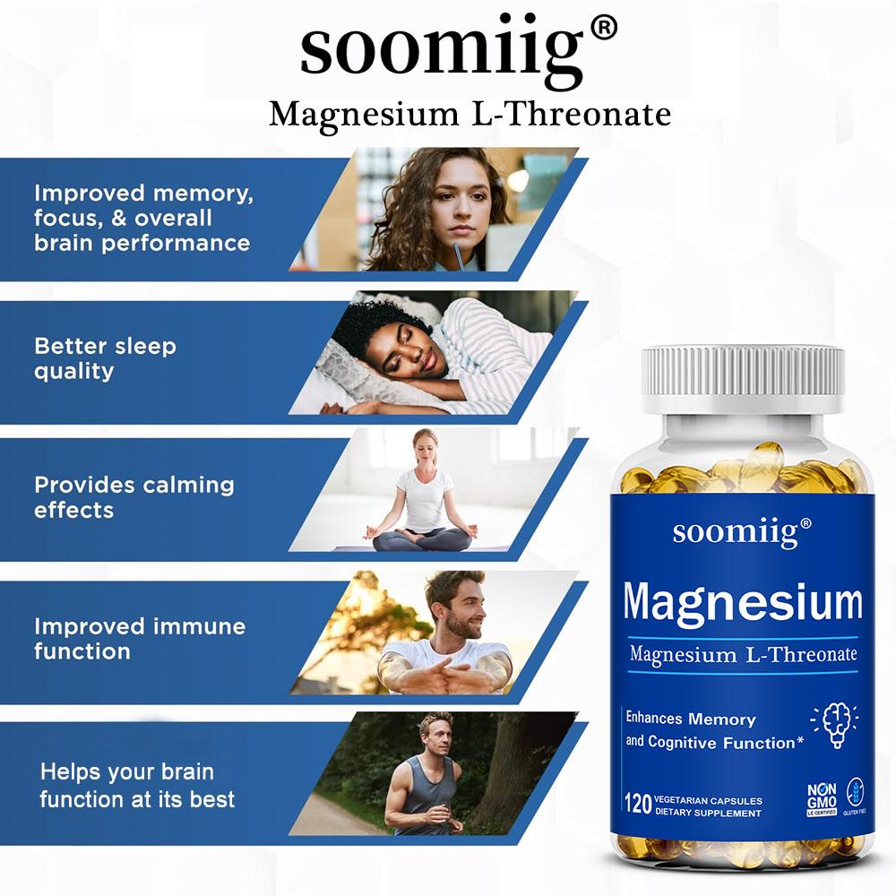 Magnesium Supplements Can Promote Brain Health and Improve Memory 120 Capsules