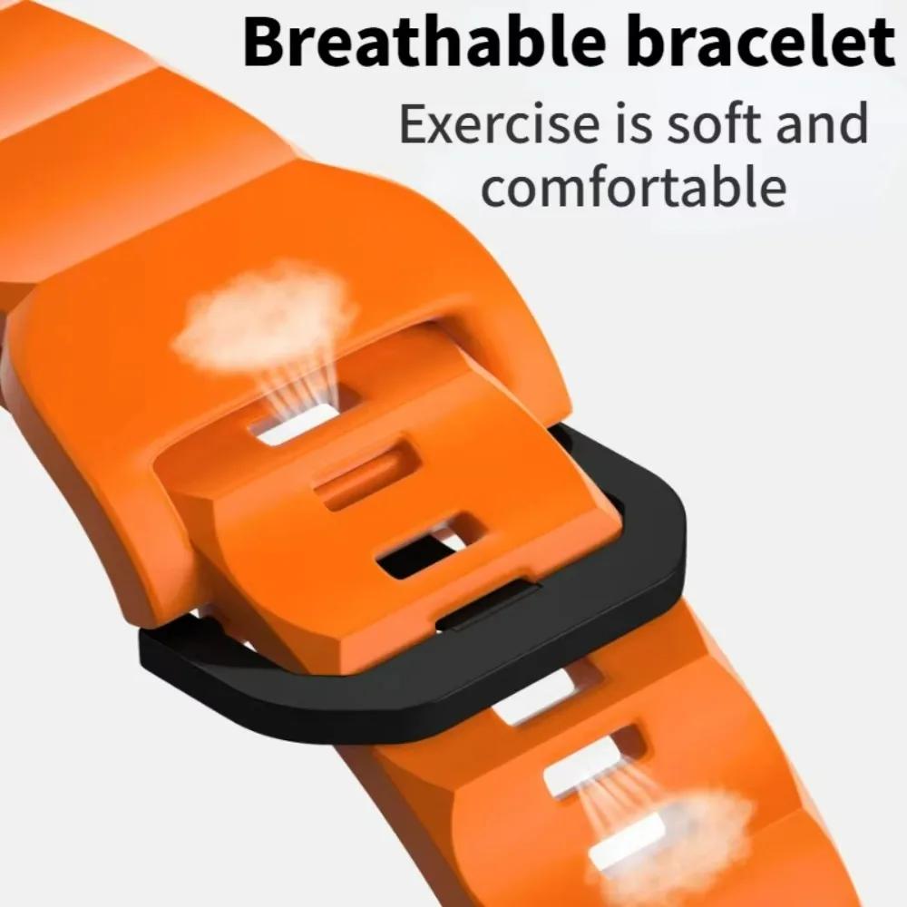 Soft Silicone Band for Apple Watch Ultra 3/2 49mm 46mm 45mm 44mm 42mm 40 41 Mm Sport Wristband iWatch Series 11 10 9 8 7 5 SE 3