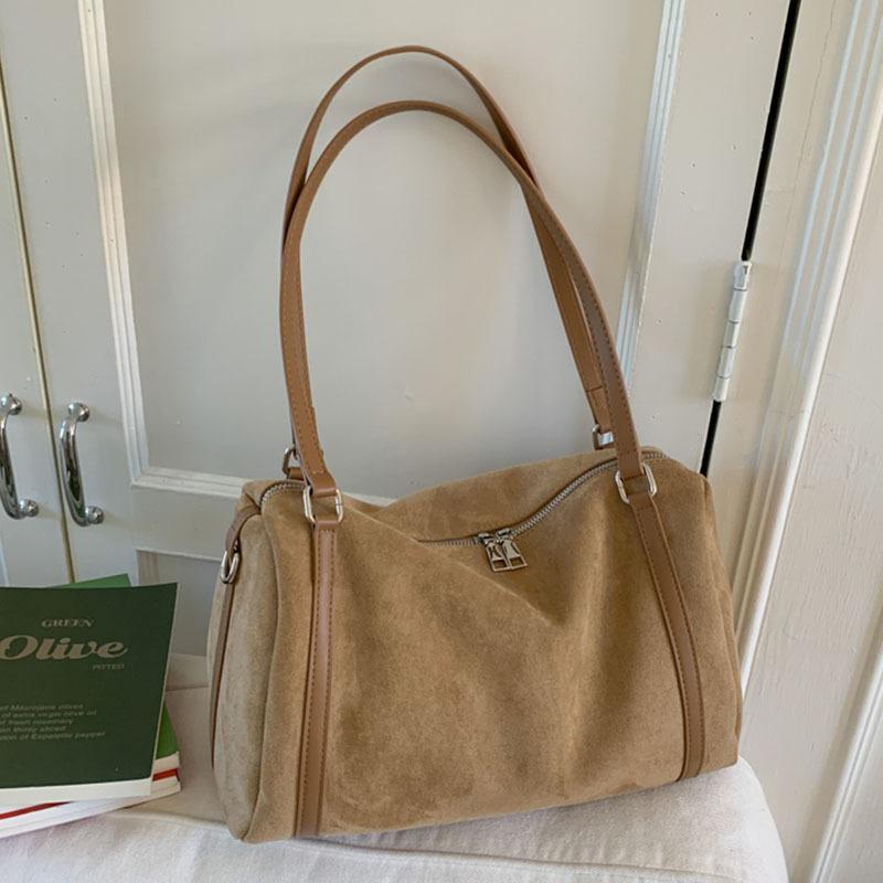 Fashion Women Shoulder Bag Faux Suede Crossbody Bags High Capacity Matte PU Leather Female Tote Handbags