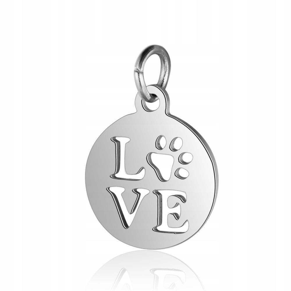 Love Paw Charm Pendant Stainless Steel