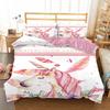 Unicorn Kids Girls Pink 3D Bedding Set Duvet Cover Sale Cartoon Bedcllothes Animal Printed Queen King Size Home Duvet Covers