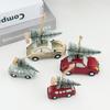 Christmas Tree Christmas Car Model Pendant Resin Car Miniature Desktop Ornament  Xmas Decoration