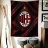 Ac Milan Crest Emblem Threepiece Set 1 Duvet Cover 2 Pillowcase Without Core Bedding Set Duvet Cover And Pillowcase Soft And Comfortable