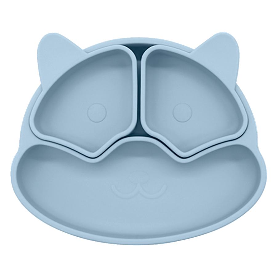 New BPA Free Baby Sucker Silicone Dining Plate Cartoon Children Dishes Plate Toddle Training Tableware Kids Feeding Bowls