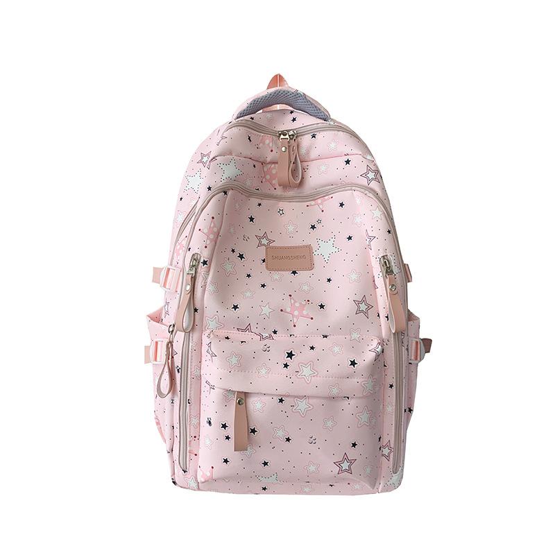 Schultasche College Stil Schultasche Weiblich Mittelschüler Koreanische Edition Große Kapazität High School Schüler Fünfzack Rucksack 1011 Neu