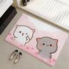 Floor Mat Eco Flannel Doormat Non-Slip Odorless Indoor Soft Short Plush Floor Rug Kwai Anime Yier Bubu Dudu