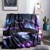 Black Panther Flight Throws Blanket Flannel Blankets Plush for Couch Bed Gifts for Men Women Travel picnic blanket Christmas fan gifts