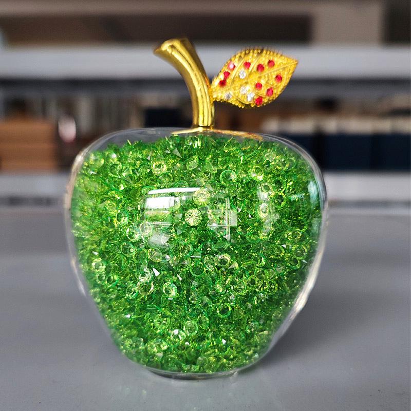 Christmas Crystal Apple Gift for Girlfriend or Wife - Perfect Birthday or Home Decor Piece for Best Friend