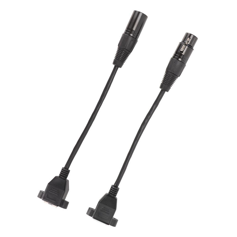 2PCS 3pin XLR3 to RJ45 Female Cable Plug and Play XLR Network Cord for LED Strip Recording Studio