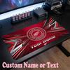 Detroit Red Wings Customized Name Text Mouse Pad, Large Desk Mouse Mat Personalized Home Office Present