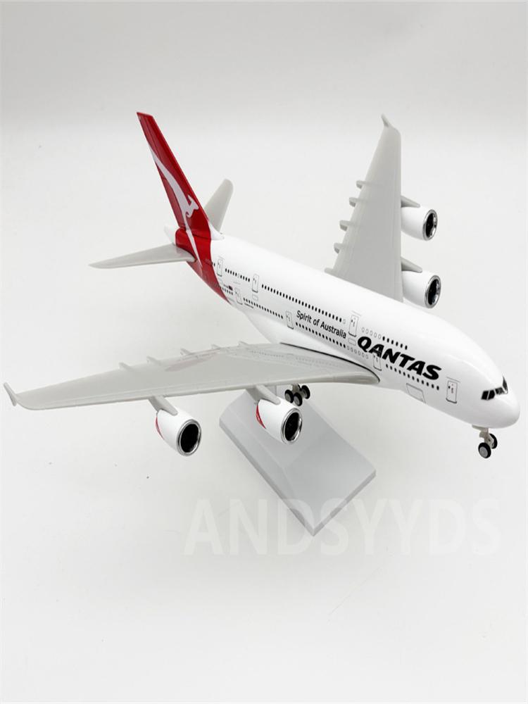 Resin 1:240 Scale 30CM Aircraft Model Australia Airlines Airbus A380 Passenger Airplane Model Collection Display Boutique
