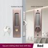 Invisible Door Lock Balcony Wooden Sliding Door Lock With Key Kitchen Bedroom Sliding Door Sliding Door Built-in Hook Lock