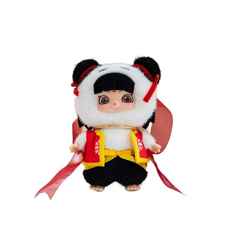 Plush Toy Glue Doll Nezha Standing Posture Doll Keychain National Trend Doll Figure Doll Pendant Car