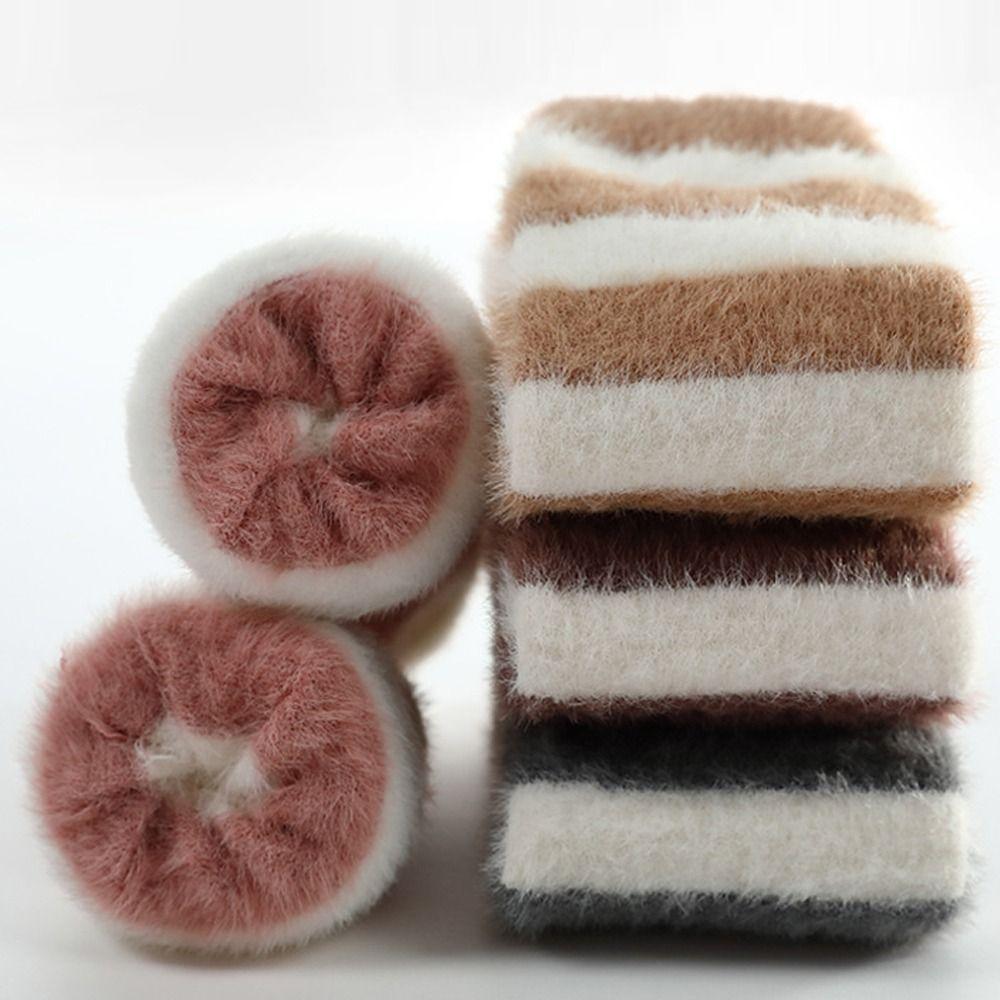 

Autumn Winter Long Socks Warm Plush Stockings Fashion Knee Socks S кавовий