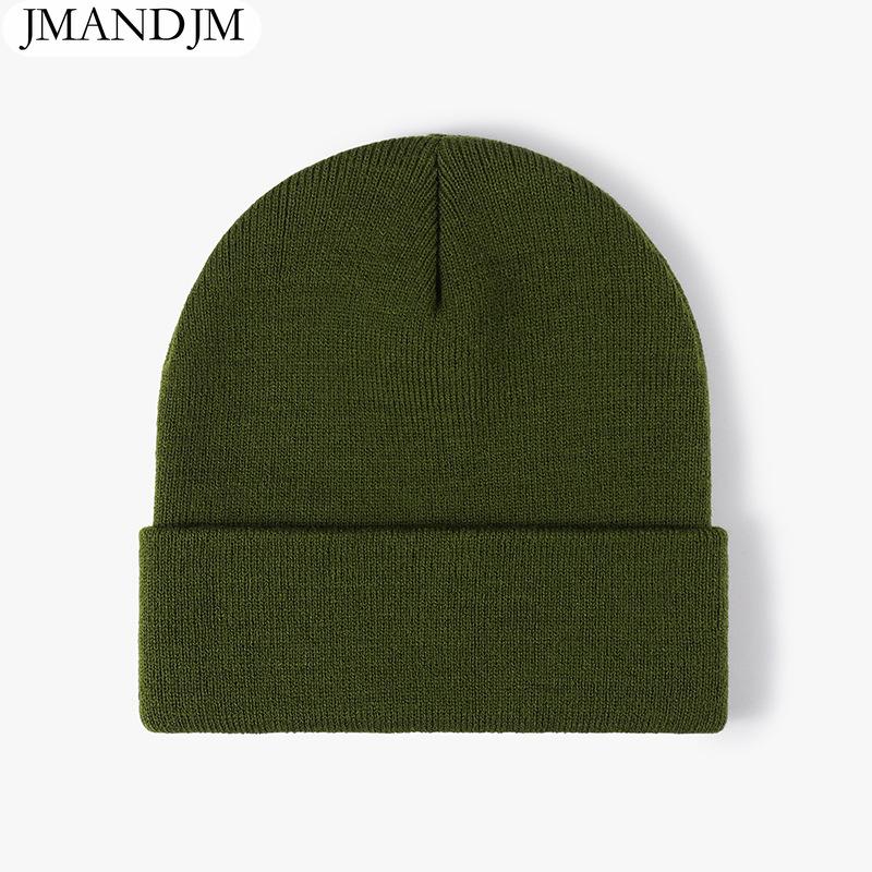 Disponibile Cappello a cuffia doppio ispessito caldo autunno e inverno cappello lavorato a maglia da donna semplice da uomo