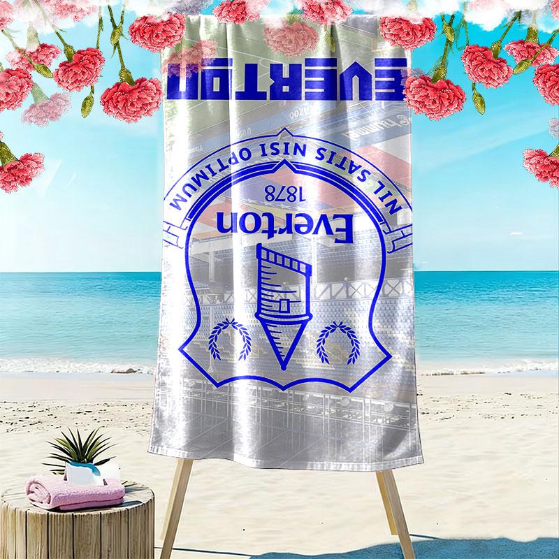 Everton Print Beach Towel, Large Soft Quick Dry Towel for Beach Camping Swimming