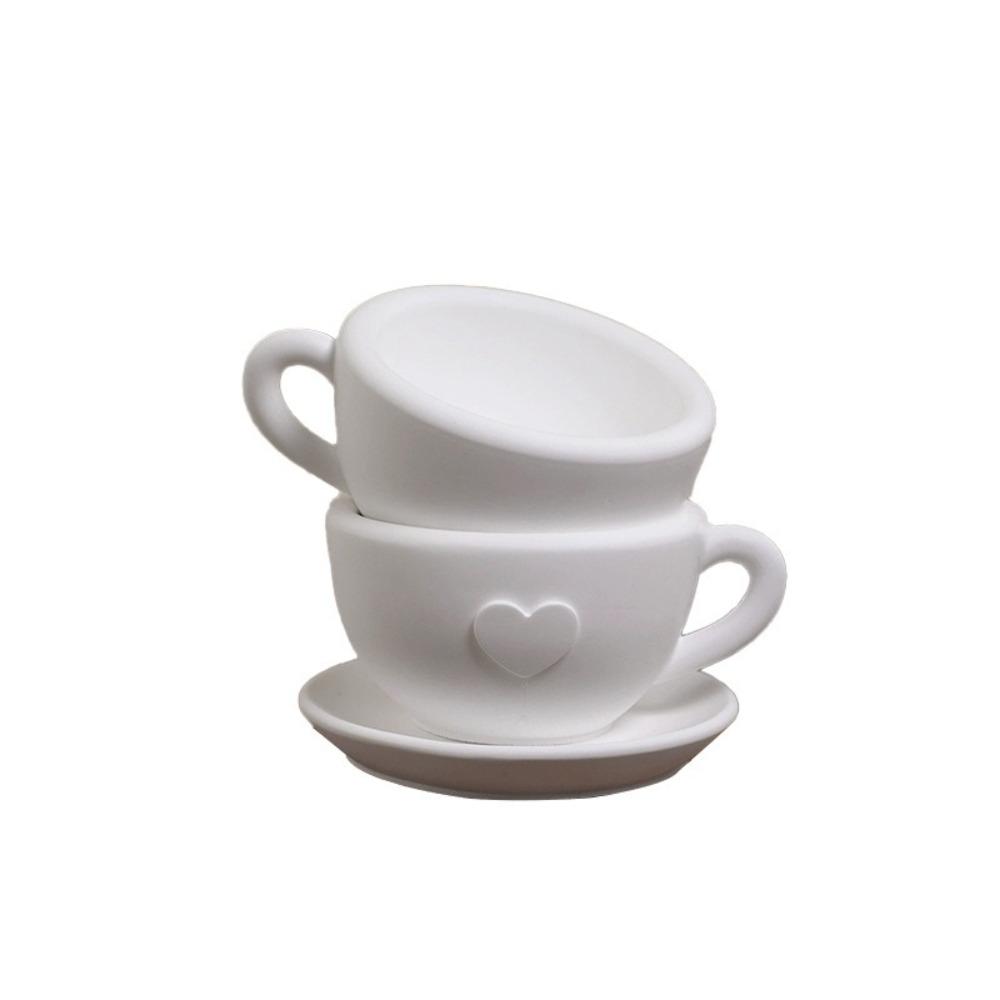 Елегантна форма для кавової чашки 3D гіпсова цементна форма Довговічні форми для свічників Подарунки на вечірку