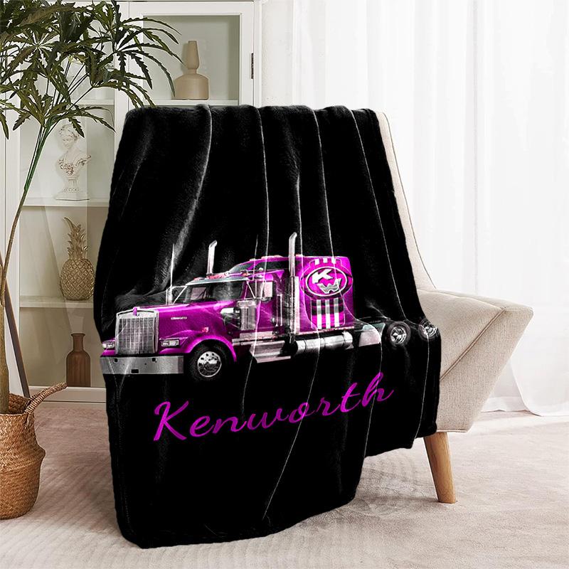 1pc Blanket - Kenworth LOGO Print Design, Lightweight Blanket for Sofa, Bed- Soft &Warm, Gift for All Seasons