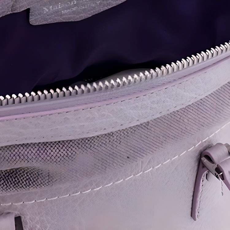 Maison Margiela 5AC Logo Number Patch Metal Zipper Closure Leather Handbag Women handbags Purple S56WG0082P4455T5166