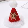 Cloth Zinc Zinc Alloy Christmas Hair Clip Korean Style Headwear Kids Hair Accessories Christmas Hat Hairpin