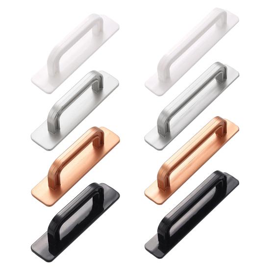 Schrankgriff Einfache Montage Kein Bohren Klebende Rückseite Glatter Ergonomischer Griff Schiebetüren Kleiderschränke Schubladen Griff