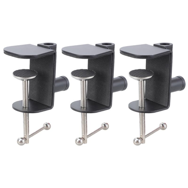 

Long Arm Adjustable Metal Clamp Desk Fixture for Lamp Tablets Secure Table Mounting Tool With Pad Office Bedroom Use 1