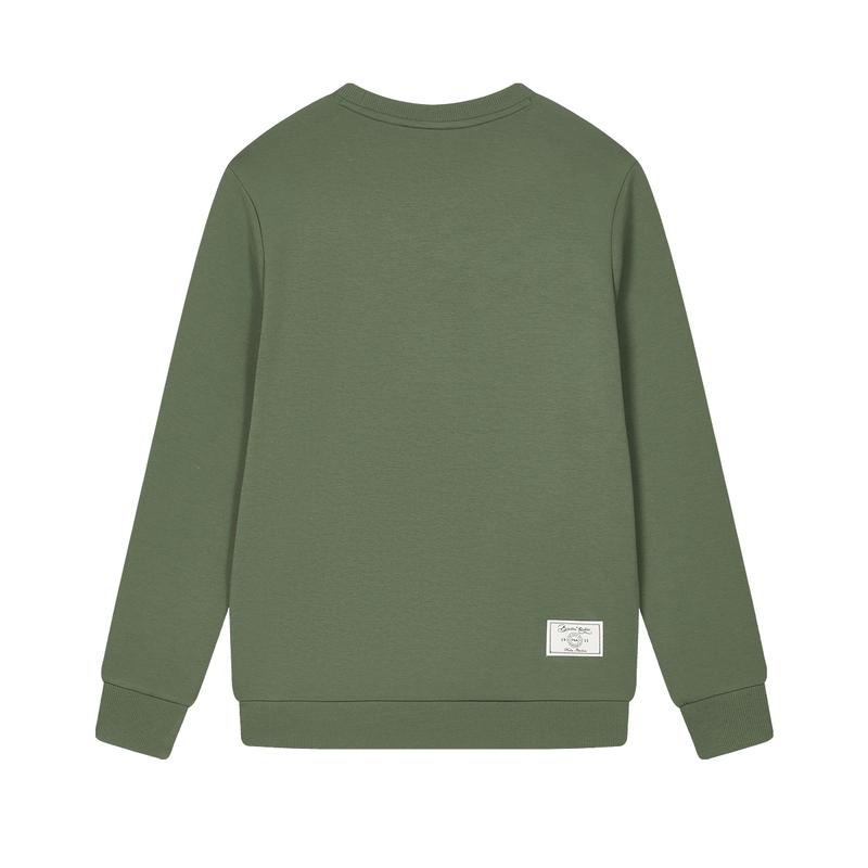 Fila Fresh Fashion Trend Hoodie Men Hoodies Military-Green F11M439211FKK