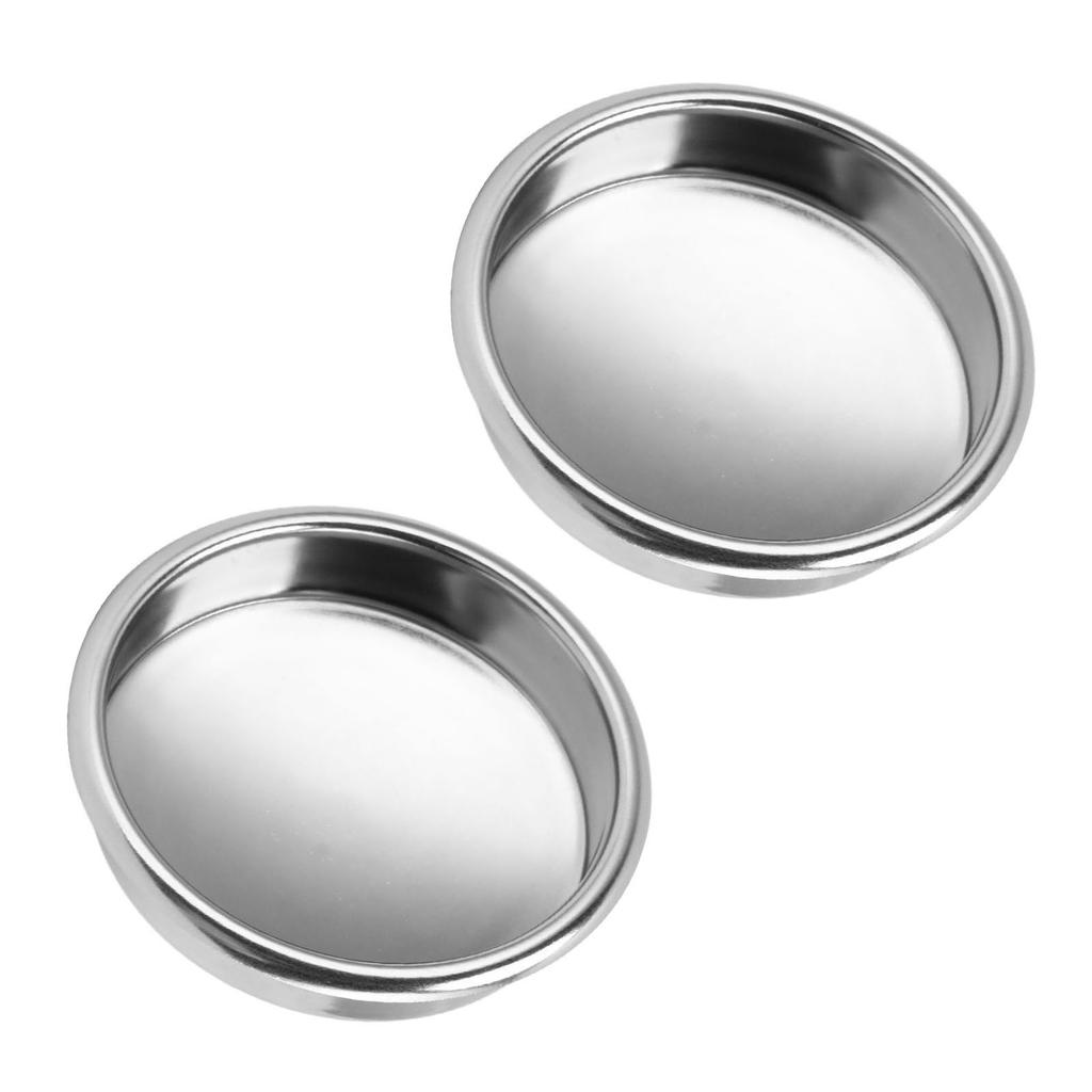 2 Stück 58mm Blindsieb Edelstahl Rückspül-Einsatz Blindsieb-Korb für Kaffeemaschine