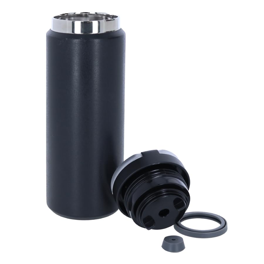 Trade Works Zalatto Thermo Bottle, Vacuum Insulated, Double Layer, White, 530ml, Suitable for Carbonated Drinks, Beer, and Alcohol (TS-1874-044)