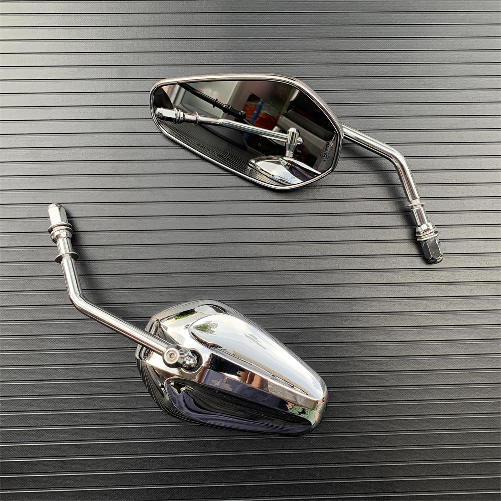 Motorcycle Rearview Rear View Mirrors Glass Back Side Mirror Right Left For Harley 883 1200 48