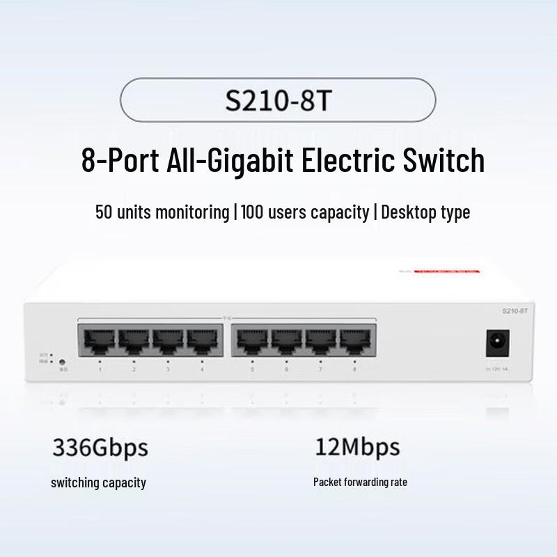 

Huawei S210-8T 8-Port Gigabit Managed Switch
