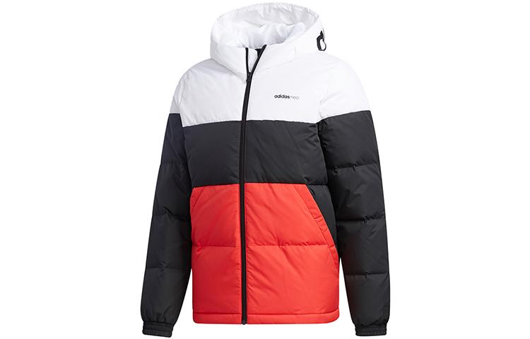 Adidas Neo Down Jacket Winter Men s Black White Red Multicolor GJ8816 M