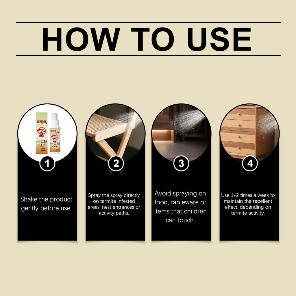 Termite Spray Is Comfortable And Non-irritating To Use, Suitable For Terraces, Balconies And Gardens,50ml