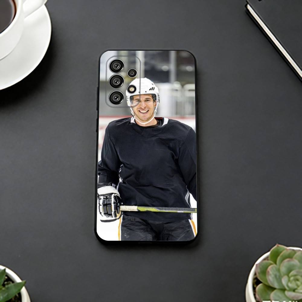 

Hockey Player Sidney C-Crosby Phone Case For Samsung S25,S24,S21,S22,S23,S30,Ultra,S20,Plus,Fe,Soft Silicone Black Cover Samsung S24