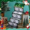 Christmas Red Envelope Money Box Gift Card Holder 10 Slots Surprise
