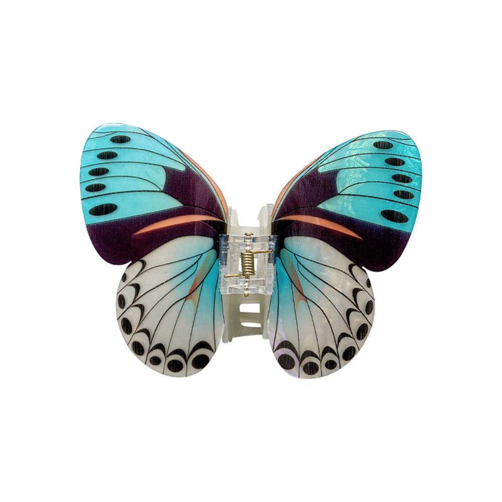Printing Butterfly Hair Claw Animals Large Shark Clip Personalized Butterfly Hair Clip  Daily