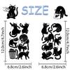 10sheets Cartoon Cute Black Cat Tattoo Stickers For Hand Arm Body Decorative Waterproof Tattoo Stickers Kids Creative Toys Gifts
