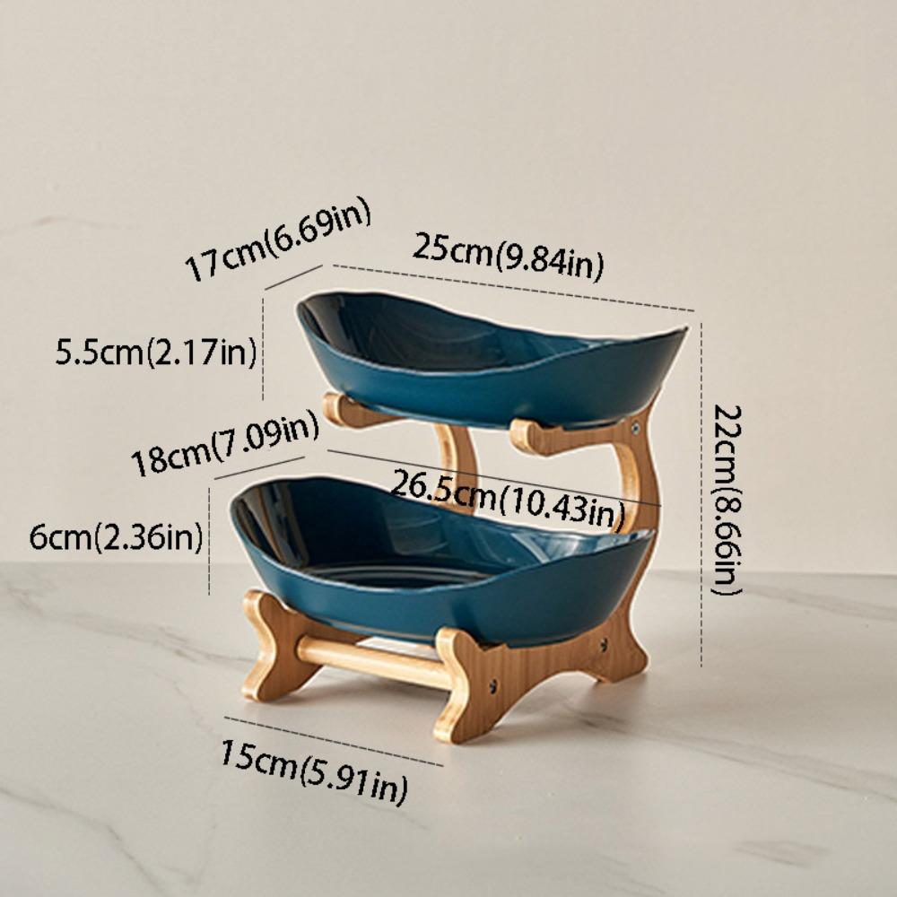 Modern Style Fruit Plate Plastic Material Candy Dish Cake Stand Cake Stand  Snack Serving