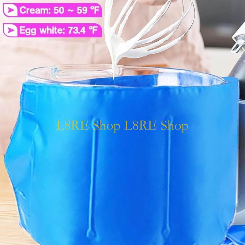 L8RE Efficient Cooling Gel Ice Bucket Bag for Baking Dough Cream Beverage Safe Design