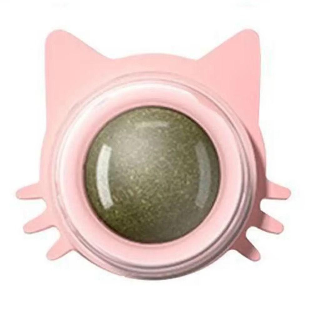2025 Rotatable Catnip Ball Toy Healthy Promote Digestion Cat Ball Toy Natural Sugar Licking Kitten Toy