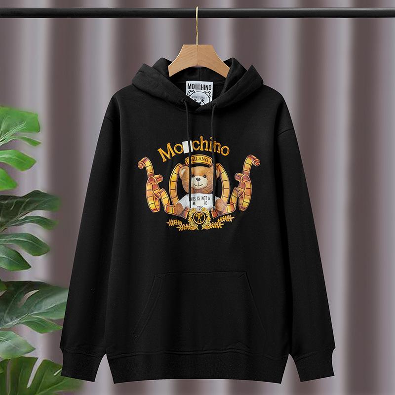 Korrekt Version M+ Mode Unisex Huvtröja, Höst Mellanlång Lös Passform, Avslappnad Bomull, Par-outfit