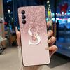 Phone Cover For Tecno Spark 8 Pro Case Stylish New Letter With Flower Shiny Starry Sky Soft Black Anti-scratch Back Cover