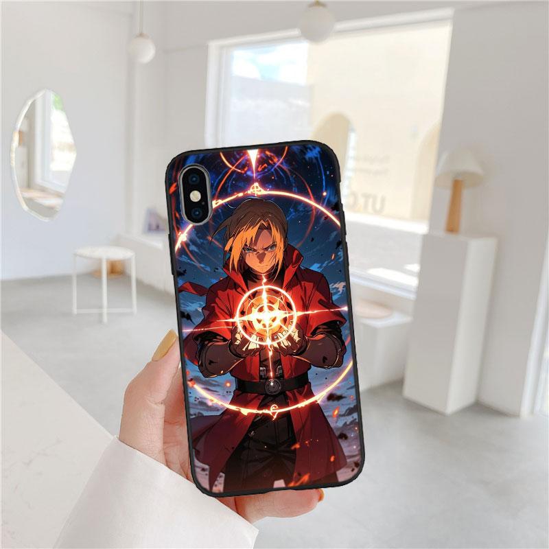 IX12 F-Fullmetal Alchemist Luxury Case for OPPO A3 Pro A40 A60 A80 A15 A15S A16 A16S A12 A16K A17 A17K A53 A53S A54 A54S A58 OPPO A60 4G