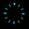 28.5MM Dial Size Green Luminous Dial Colorful Watch Movement Dial for NH35 8215 2836 Watch